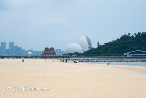 广东珠海海边沙滩